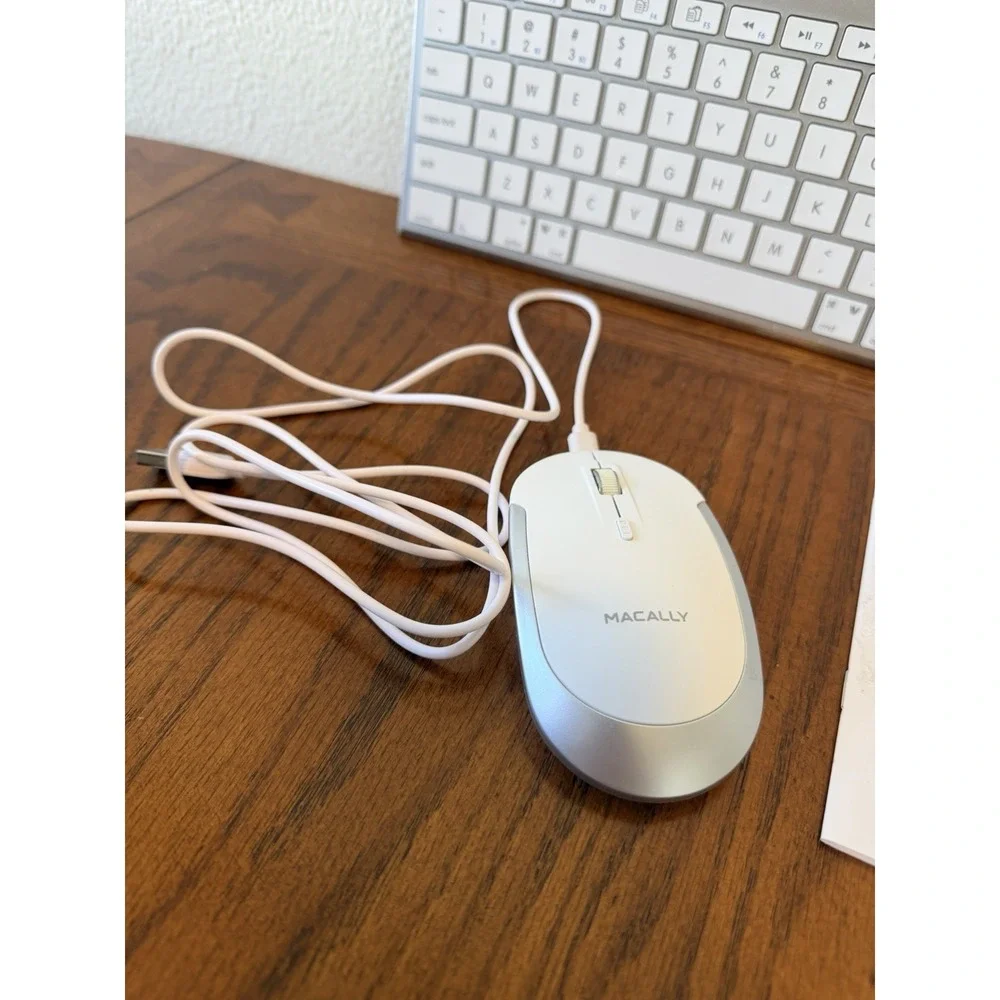 Macally 104 Key Full-Size USB Keyboard & Mouse Combo For Mac And PC
